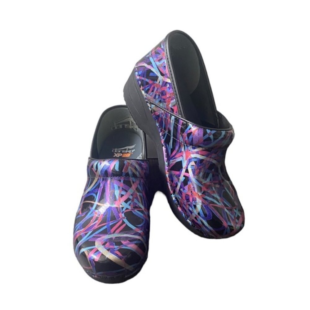Dansko New Women's XP 2.0 Clogs Ribbon Patent size 38